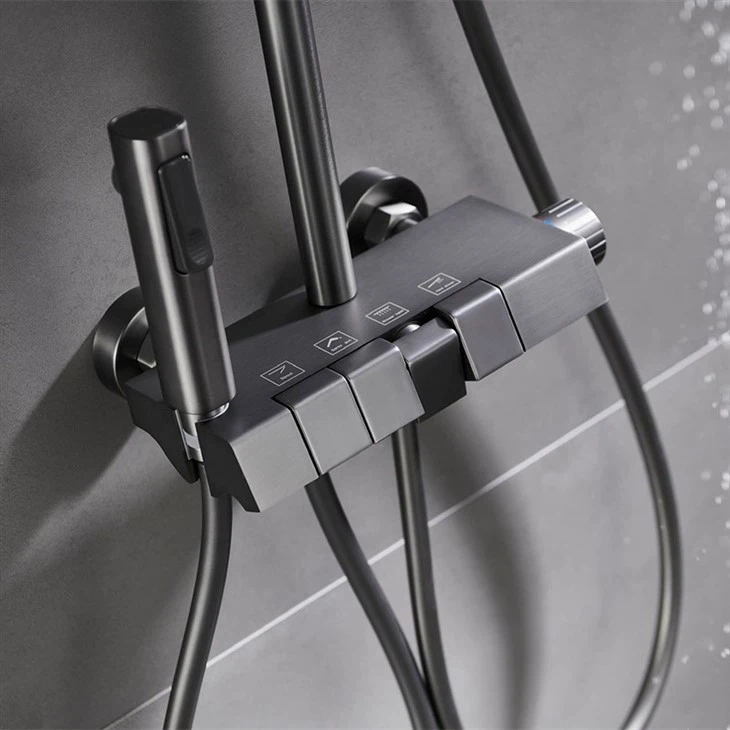 Piano Key Shower Set Thermostatic Shower Faucet Set