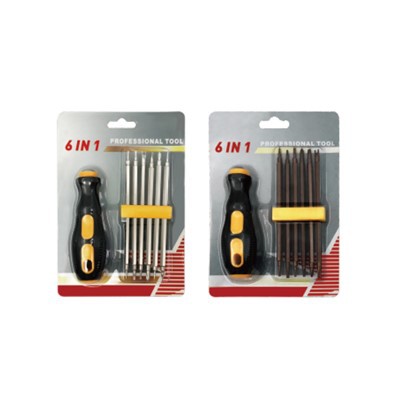 6 hauv 1 Magnetic Hand Tool Screwdriver